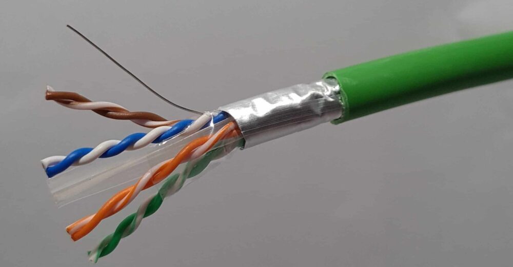 Cat 6A F-UTP Halogeen vrij groen B2ca