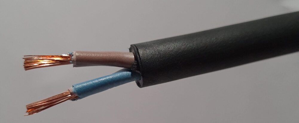 2x1.0mm2 H07RN-F Black