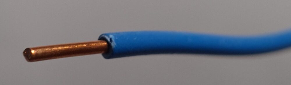 1x2.5mm2 H07V-U Blue