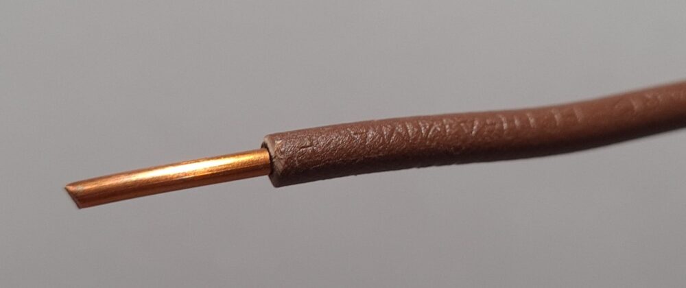 1x2.5mm2 H07V-U Brown